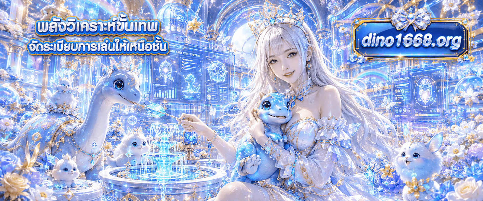 แบนเนอร์ระบบพลังวิเคราะห์ขั้นเทพ แนะนำคู่มือการจัดระเบียบการเล่นให้เหนือชั้น กับ DINO1668